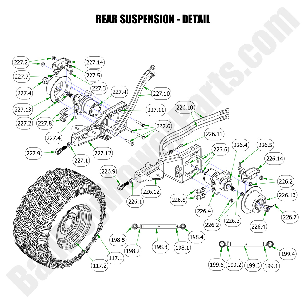 2023 Renegade - Gas - Rear Suspension Detail